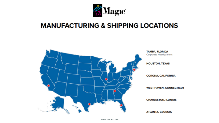 MagicInkjet's tweet image. Whether it's #B2B or #B2C our team works diligently to ship Magic® products across the U.S in a seamless &amp;amp; timely fashion. 

With multiple shipping locations we're able to deliver our Magic® portfolio right to your doorstep 📦✨

#MagicInkjet #InkjetPrinting #Manufacturing