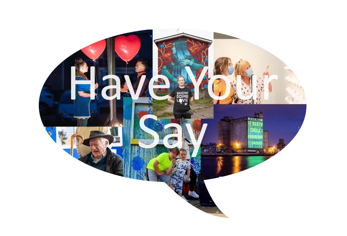 corkcityarts's tweet photo. 📢 @corkcitycouncil invites the public to 'Have Your Say' on Arts and Culture in Cork City. @corkcityarts is developing a new 5 year strategy. Share your hopes and ideas with us here: https://t.co/xu96S5jUDf #HaveYourSay #ArtsPlan #HopeandIdeas #ArtsandCultureCork #CityofCulture https://t.co/q4tX1LJx1f