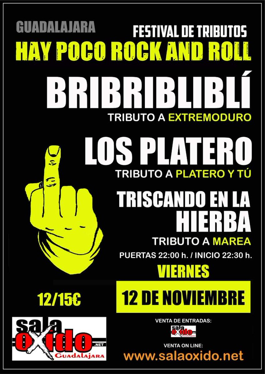 SalaOxido's tweet photo. Hazte con una de las últimas entradas para ver nuestro festival de tributos por excelencia.
Hemos vuelto y lo hemos hecho con llenazo tras llenazo! https://t.co/GkGtFUjdVc