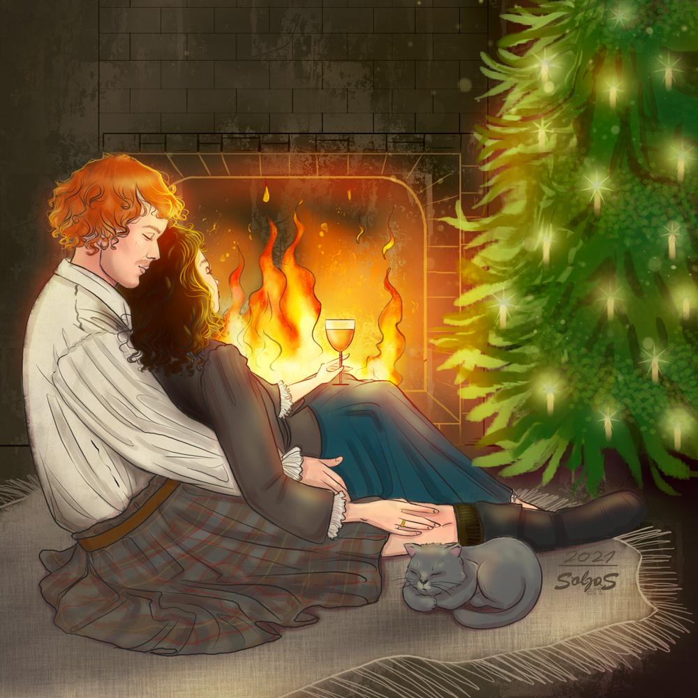 solgasart_OL's tweet photo. Is it too early? 😆
But I have strated holiday painting season already. 😅 Why not? Jamie and Claire are already prepared to celebrate... 🎄
#JamieAndClaire #Outlander #OutlanderFanArt #FanArt #illustration #OutlanderArt
@Outlander_STARZ @Writer_DG @SamHeughan @caitrionambalfe https://t.co/bs3mJ5v3bm