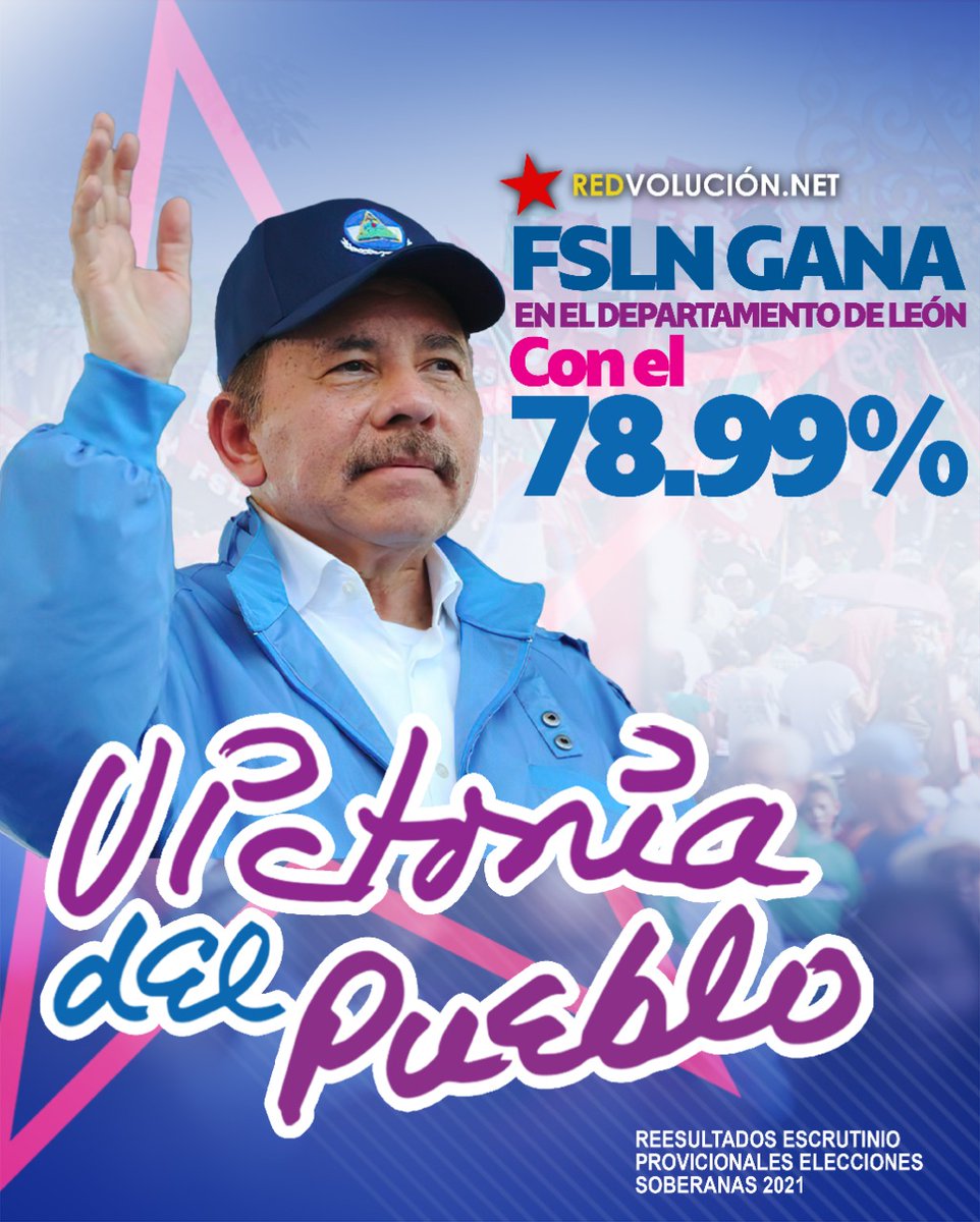 Esme20211's tweet photo. Ganó el pueblo Nicaraguense que quere la paz y el progreso para Nicaragua.
Viva el comandante Daniel .
#UVEEdgarMunguia
#2021SoberaniaEnMiTierra #LeonRevolucion
#PatriaBenditaYLibre
#UnidadParaLaProsperidad
#TodosJuntosVamosAdelante
#ConDanielEnLa2 https://t.co/m8Cf0WHFpm