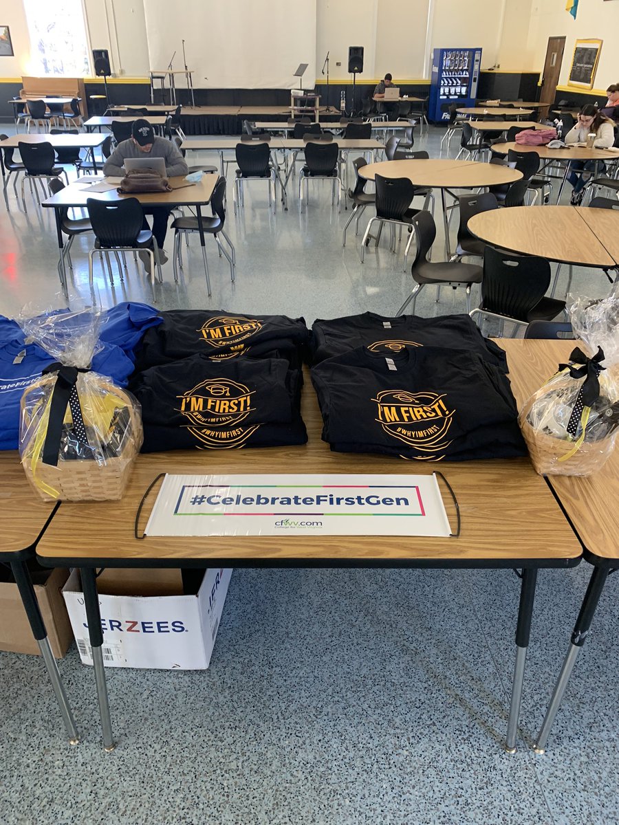 Make sure to stop on by between 10-2pm today in the Union to celebrate first generation college students! With t-shirts and prize baskets! #CelebrateFirstGen