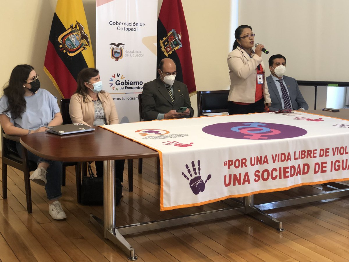 CotopaxiCJ's tweet photo. #AHORA | Inicia el lanzamiento de la campaña “Por una vida libre de violencia y una sociedad de iguales”. @CotopaxiCJ ha participado activamente en el desarrollo de esta campaña, junto con el Observatorio Ciudadano a la Aplicación de la #LOIPEVM https://t.co/fEBr3VNs7r