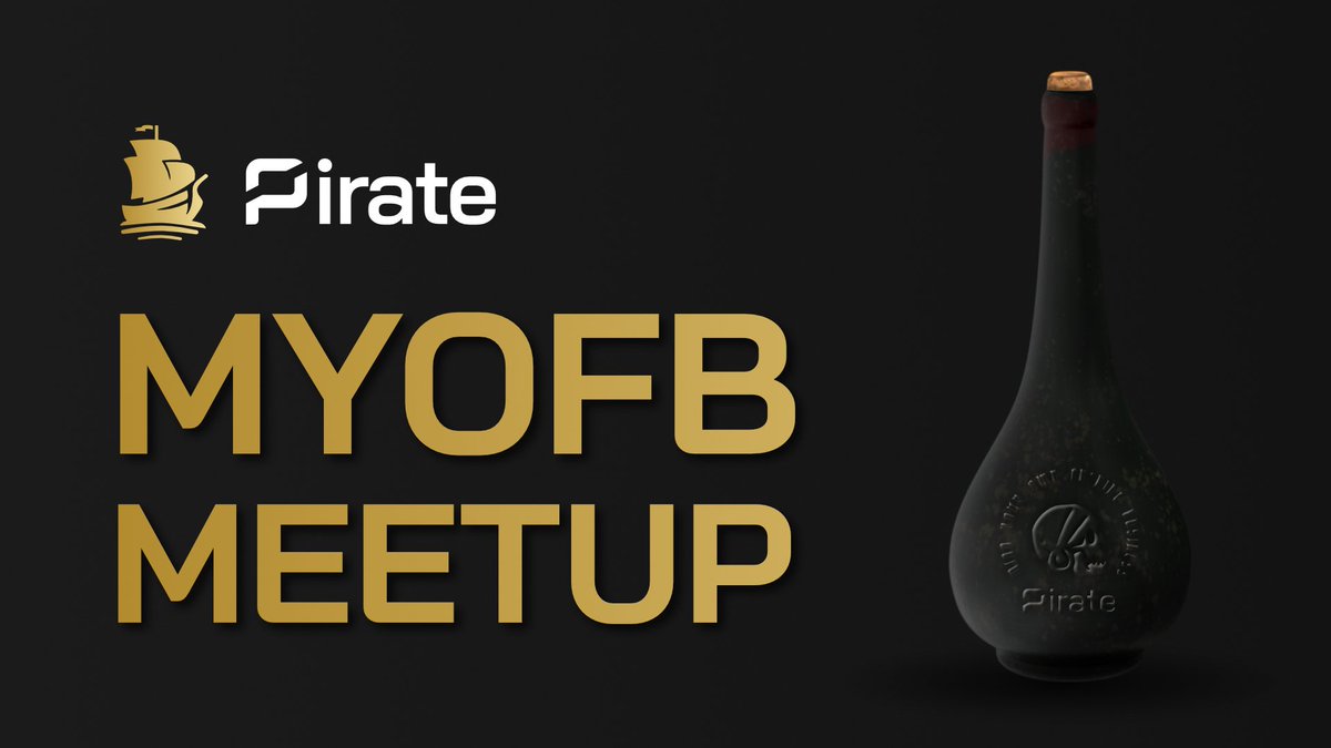 zardigrade's tweet photo. Fellow @PirateChain CEO @bennyvon1 is doing a meetup tomorrow in Miami — includes free rum!
$ARRR
👇
https://t.co/E5JyL0KHcT https://t.co/8OZglQ76GV