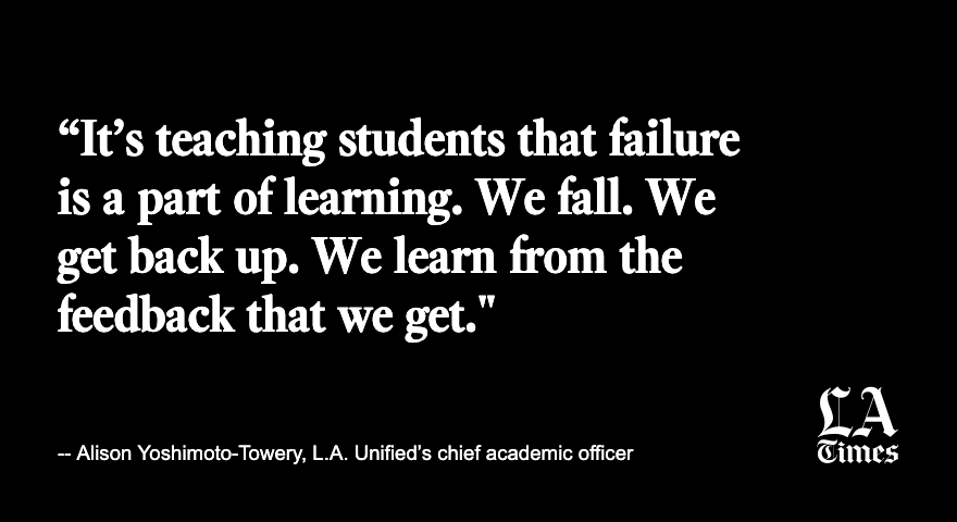 latimes's tweet image. The policies encourage teachers to give students opportunities to revise essays or retake tests to show that they have met learning goals, rather than enforcing hard deadlines.

​latimes.com/california/sto…