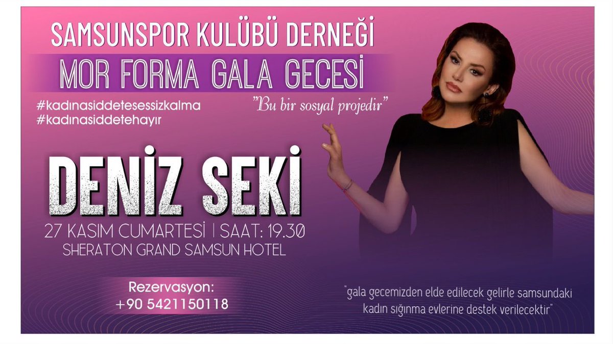 Malum bir dönem uyuşturucudan dolayı hapis yatmış bir şahsı, #KadinaSiddeteHayir temalı gecede sahne alması kadar "sosyal sorumluluk" dışı bir karar yoktur...
Bu kararın yeniden gözden geçirilmesi kanaatindeyim...
#samsun #samsunspor