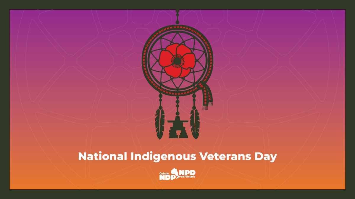 solmamakwa's tweet photo. Today is Indigenous Veterans Day. We remember and commemorate the contribution of Indigenous veterans. 

As nations, we say meegwetch and honour these veterans for the contributions they made to Canada and the rest of the world. https://t.co/qE4f9gDdTK