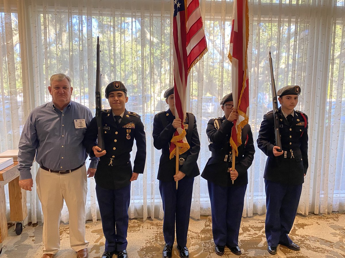 chip_menton's tweet photo. Theodore ROTC presenting the colors at CLAS Conference opening ceremony. ⁦⁦@TheodoreBobcats⁩  #bobcatnation https://t.co/gY5fohkJcz