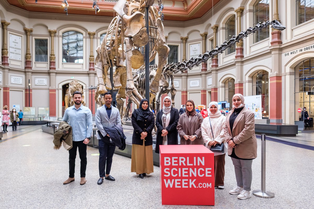 UAEinBerlin's tweet photo. During her visit to Berlin for @BerlinSciWeek, HE Ass. Undersecretary Dr. Amna AlDahak AlShamsi @MOEUAEofficial toured @mfnberlin and met with Christine Brummer, head of #BerlinScienceWeek, and her team to discuss potential collaboration. @MoFAICUAE 📷: Berlin Science Week https://t.co/ci6rc4g4lT