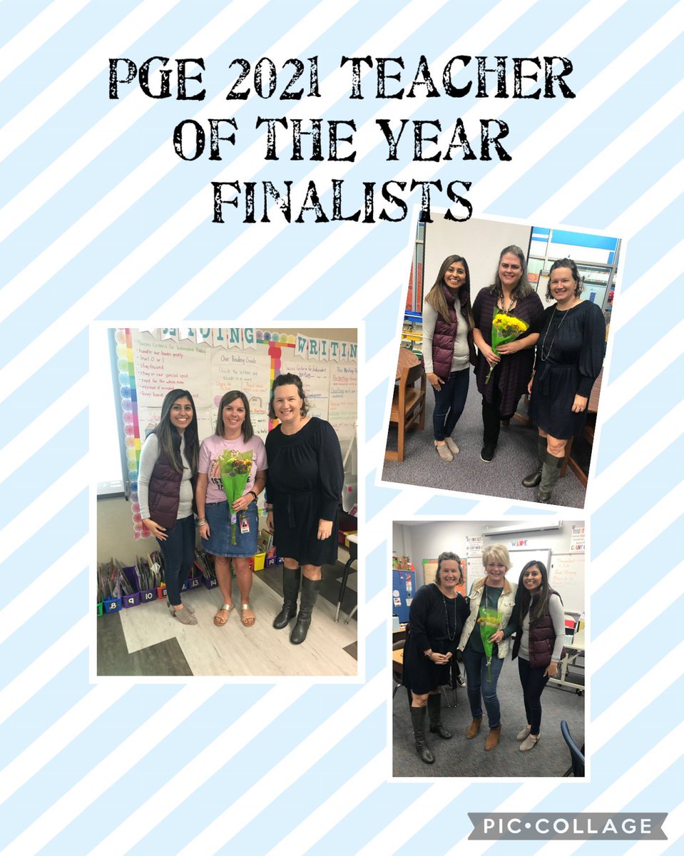 So excited to announce our PGE Teacher of the Year Finalists.
✅Anne Arnold, Librarian <a href="/LibrarianArnold/">Librarian Arnold</a> 
✅Maggie Mills, 1st Grade <a href="/MrsMillsPGE/">Maggie Mills</a> 
✅Susan Miller, 4th Grade
Proud of each one of these educators!!