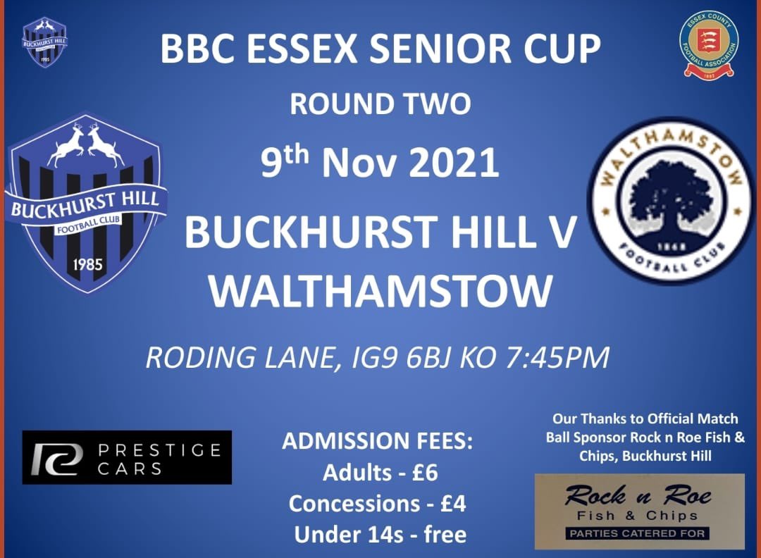 BHFC_1st's tweet photo. Join us tomorrow night for the @BBCEssexSport @EssexCountyFA Senior cup v top of the @EssexSenior @walthamstowfc 
⏰: 7.45pm 
🏟:Roding Lane https://t.co/UzEd0eHL7Y
