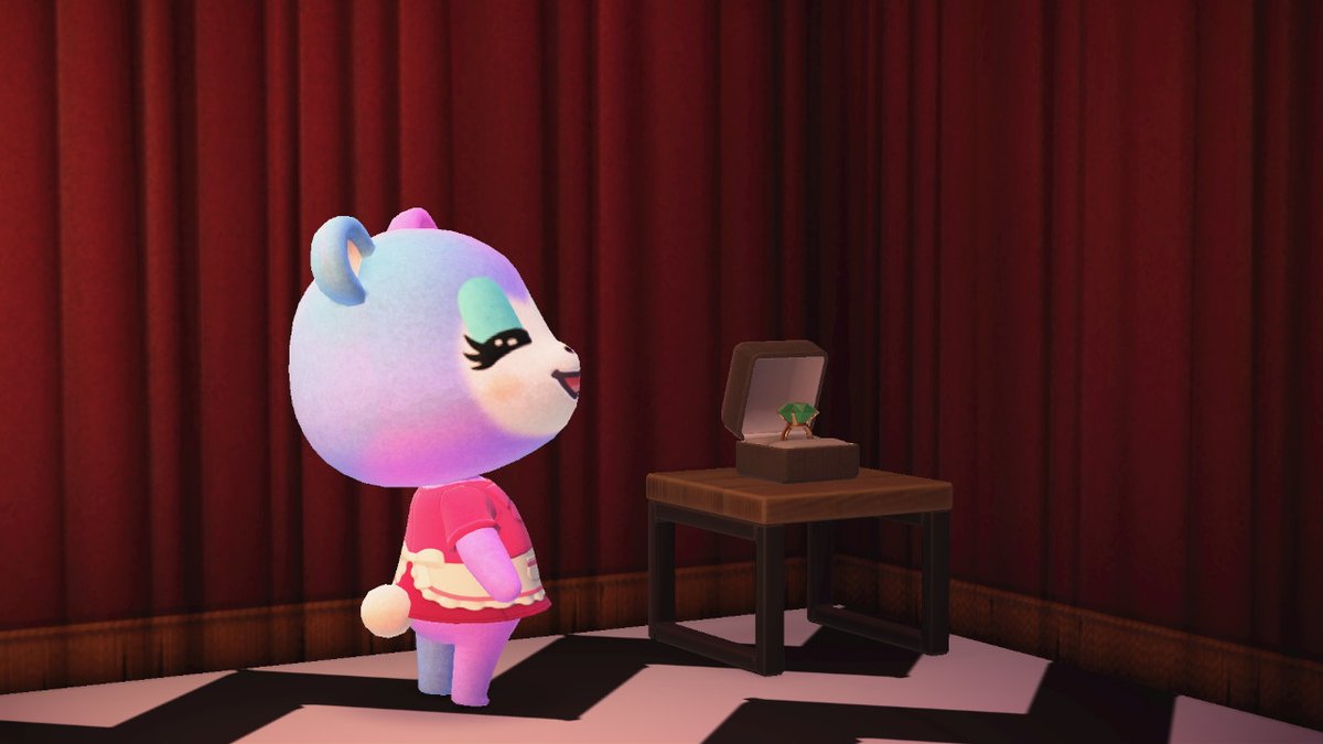 VeranACNH's tweet photo. Don't take the ring, Laura #AnimalCrossing #ACNH #NintendoSwitch #twinpeaks https://t.co/ZMND7zTl1Y