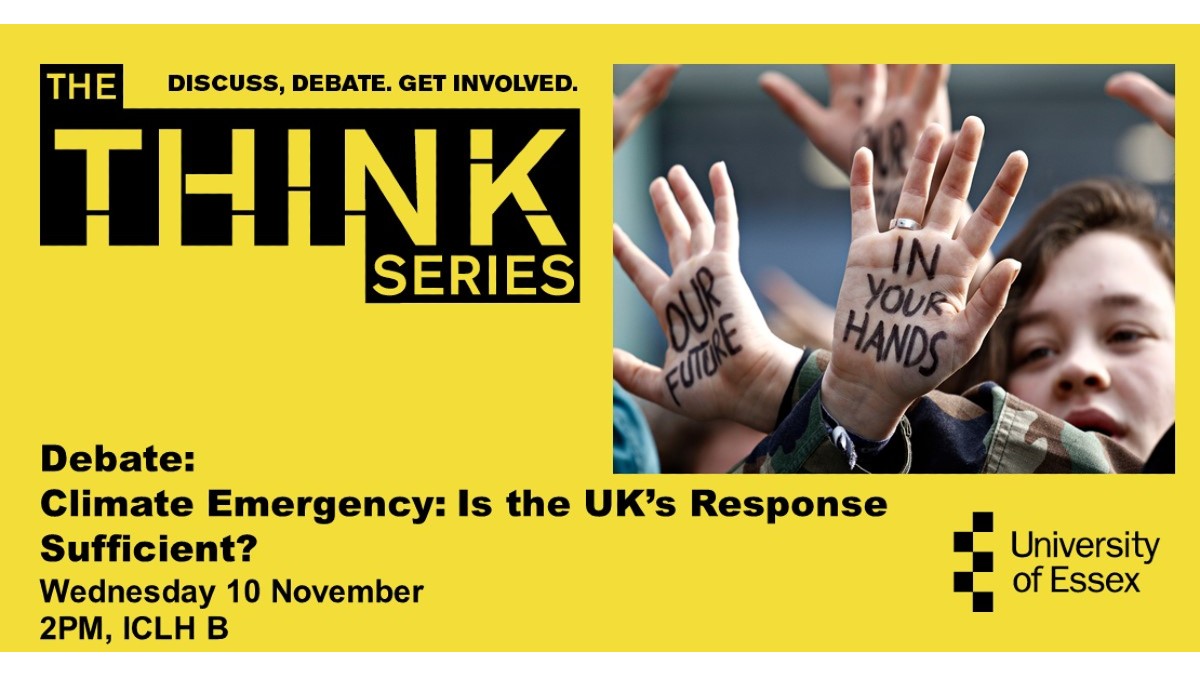 At our THINK debate we ask our expert panel <a href="/bernardjenkin/">Bernard Jenkin MP</a> <a href="/MikeChilds1/">Mike Childs</a> @JackRdsn &amp; @MarkAlanCory is the UK Government doing enough to tackle the climate emergency? tinyurl.com/wfxdepx4  

Join us Wednesday 10 November at 2pm in ICLH B or via Zoom tinyurl.com/pp48pv2p