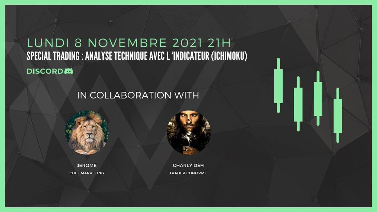 WetradeC's tweet image. 📢Ce soir rendez-vous avec Jérôme et Charly pour le live : 
Analyse technique avec l'indicateur ICHIMOKU
On se retrouve à 21h sur notre discord : 
discord.gg/aUyAMU4meX