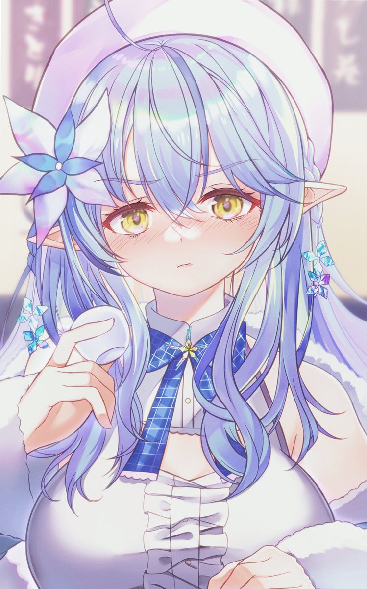 雪花ラミィ 「まだまだ飲めるラミィ
#LamyArt 」|ひろい空・hiroi soraのイラスト
