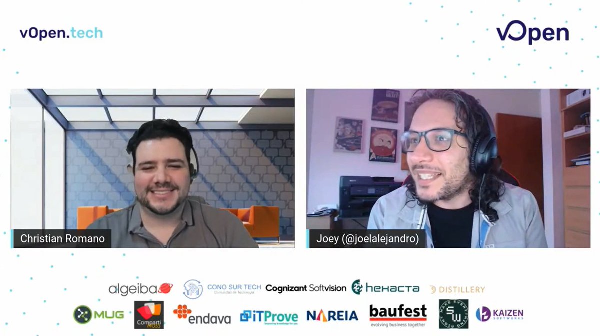 vopentech's tweet photo. 📢 Revive la charla de Joel Villarreal Bertoldi en vOpenTech 2020, mientras te preparas para la edición 2021 este 20/11 próximo. "useReact('better'): El hook de las buenas prácticas" 👉 https://t.co/AfaC4ZTko4
.
⌛ Registro 👉 https://t.co/EHcqSgP6lt
.
#vopentech #explotaaa https://t.co/54etSEztY7
