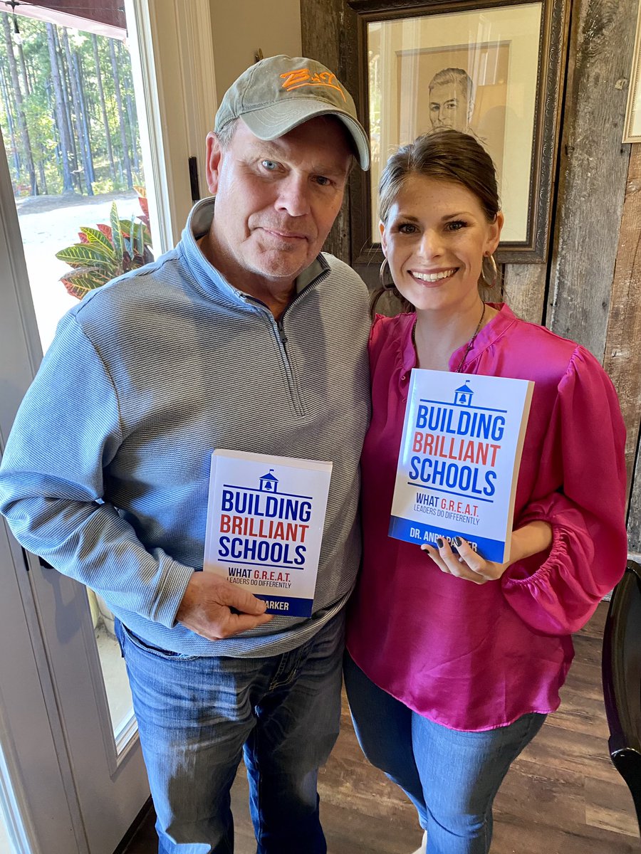 This father-daughter duo, Jimmy Pittman, Head of School Winona Christian Academy and Molly Pittman Holt, Elementary Curriculum Coordinator, Ocean Springs District, shared this pic with me yesterday.  drandyparker.com/book
#MakeTodayGREAT #greatleadership