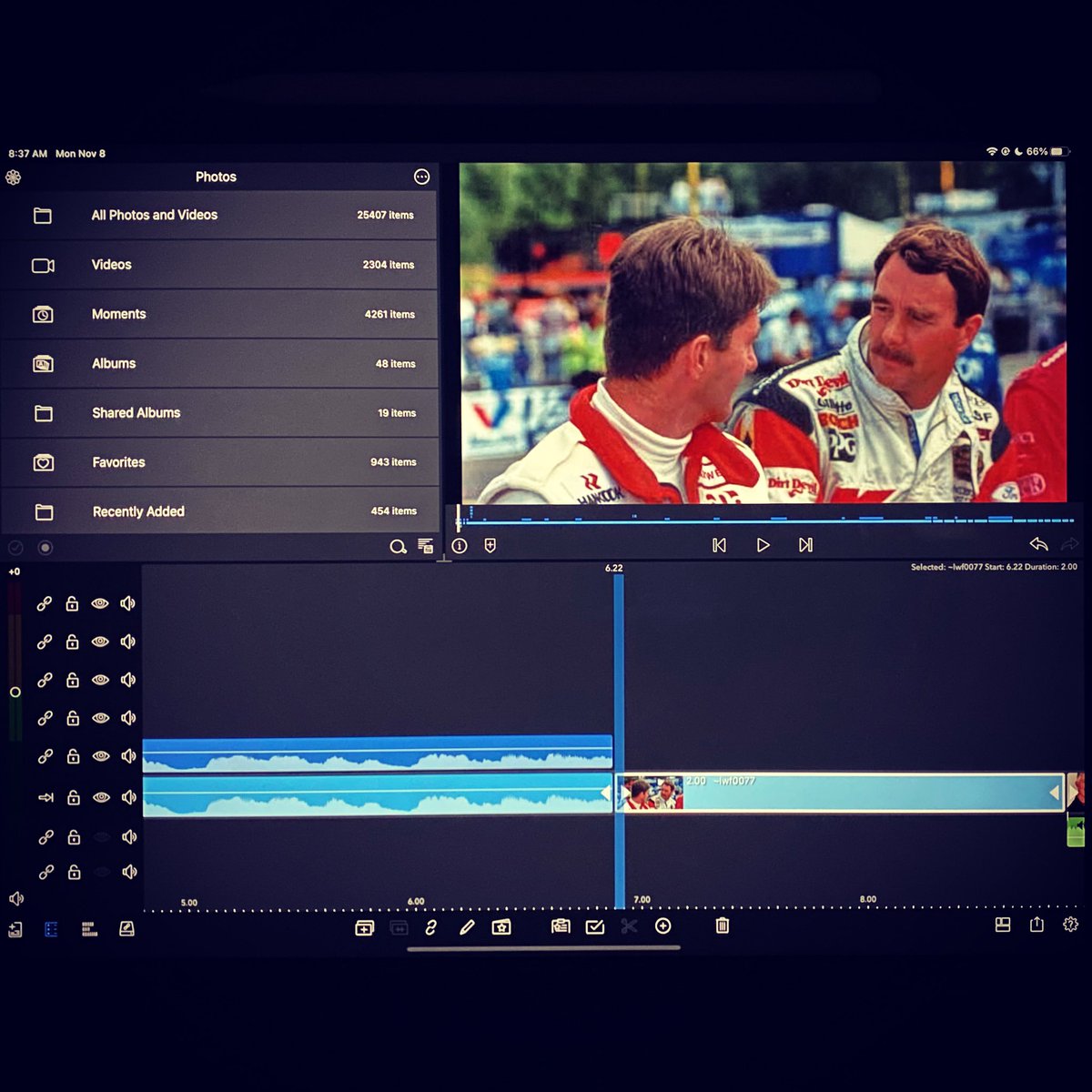 FindingSeconds's tweet image. Sneak peak as I polish off the next video. Recognize the face of the gent facing away from us? Humbled to have been able to chat with this legend. More details soon!

#findingseconds #indycar #trackjunkie