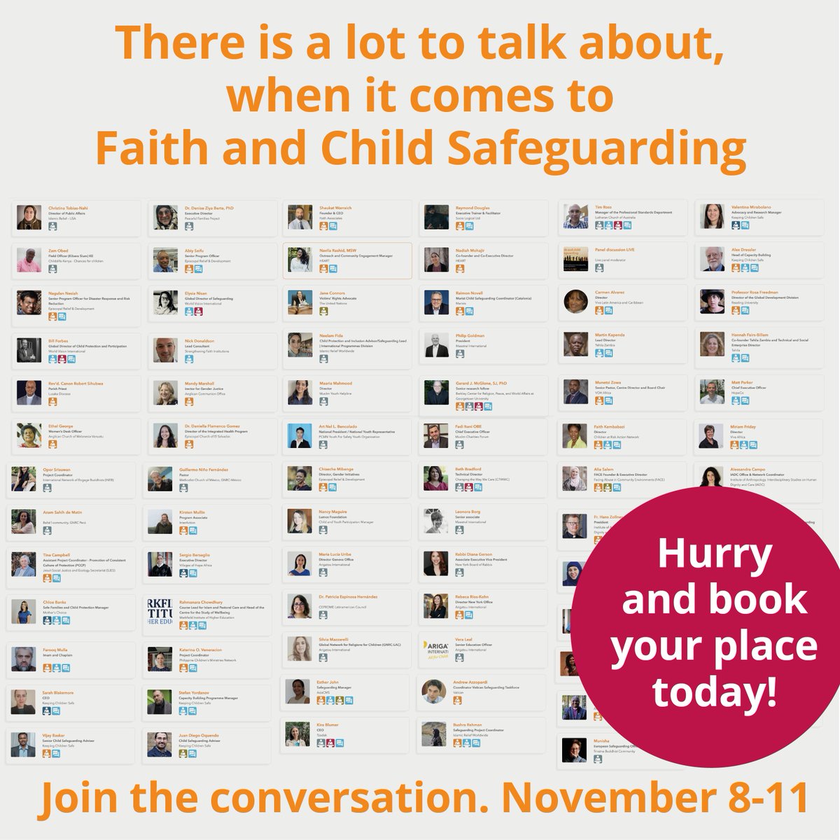 keepchildsafe's tweet photo. In the run-up to #InterFaithWeek we'd like to draw attention to the ongoing #FaithAndChildSafeguarding summit, which is FREE to all those working in faith-based no matte, organisations no matter where in the world you are. 

Get you free tickets: https://t.co/BiGJsH5K10 https://t.co/KrNdwm5ZSG