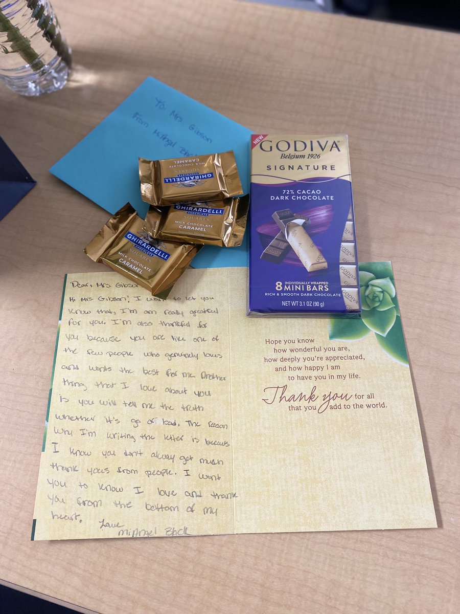 ToniGibson5422's tweet photo. As educators we sometimes feel unappreciated then a student say thank you for being you or I appreciate you then you remember https://t.co/ySVvD3ZA4F