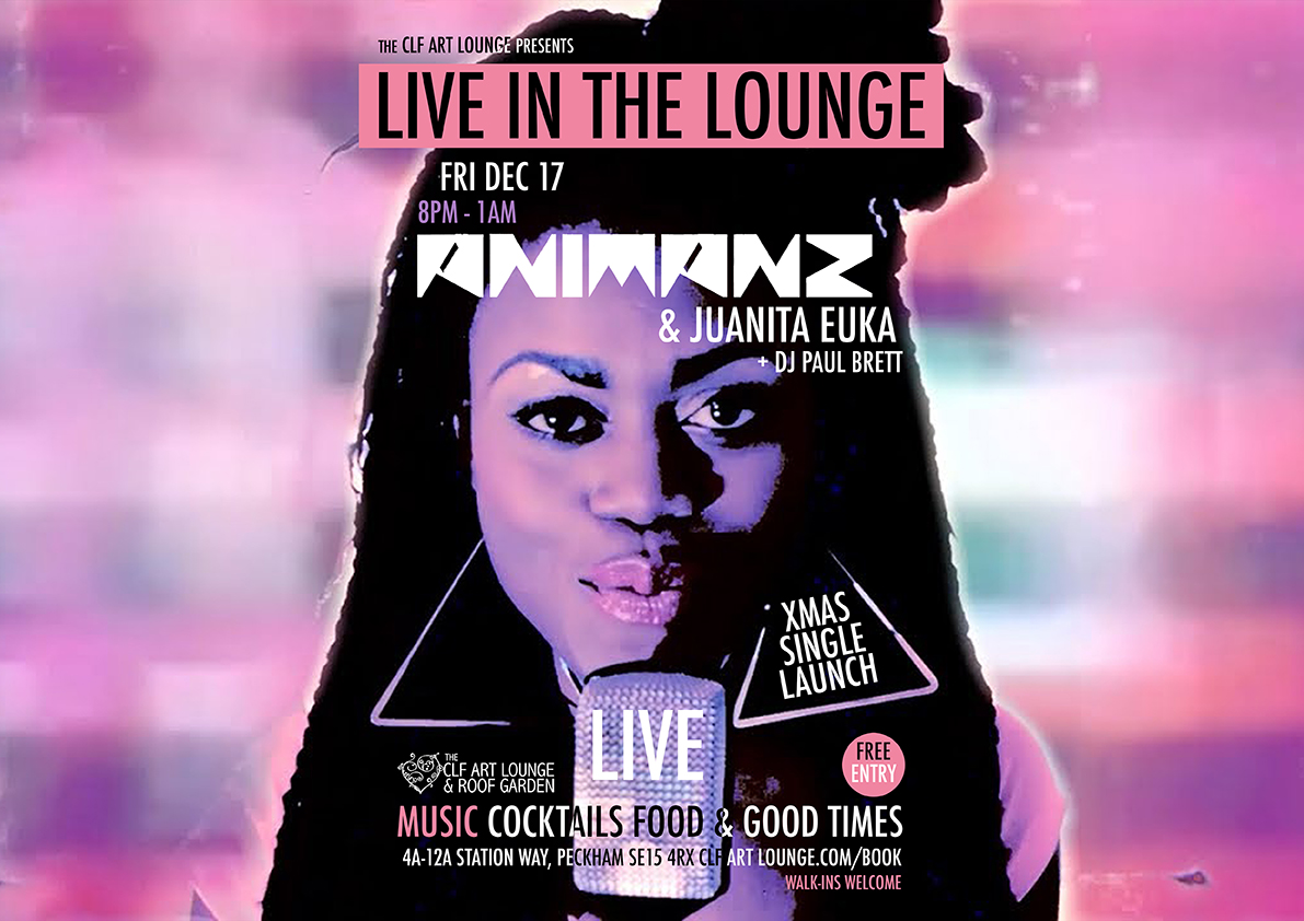clfartlounge's tweet image. ANIMANZ LIVE!  Fri Dec 17 - We're bring out the audio Xmas presents early, as we welcome 21st century Afro Funk band ANIMANZ for the launch of their new Xmas Single, with afro funk, soul deft deck action from PAUL BRETT, Free Entry clfartlounge.com/book Walk-Ins welcome!