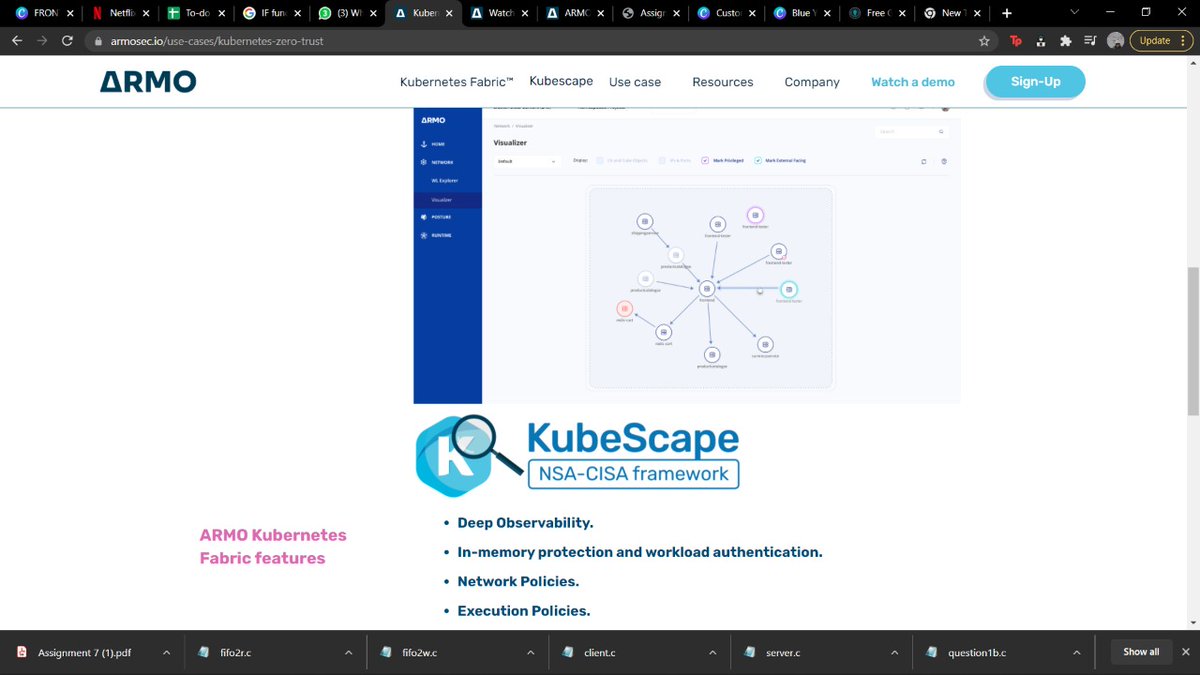 SayansreeParia's tweet photo. I have posted 4 screenshots of 4 of the Kubescape features logos hidden throughout the ARMO website. 
@armosec
#findkubescape https://t.co/nOfa1zp8dw