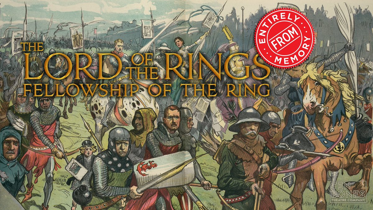 #LOTR #Fellowship #entirelyfrommemory is 6 comedians recreating 1 movie with 0 scripts. It’s pure, delightful chaos, and it happens Thursday, November 18th at 8pm <a href="/littlefieldnyc/">littlefield</a> !!  Tix: littlefieldnyc.com/event/?wfea_eb…