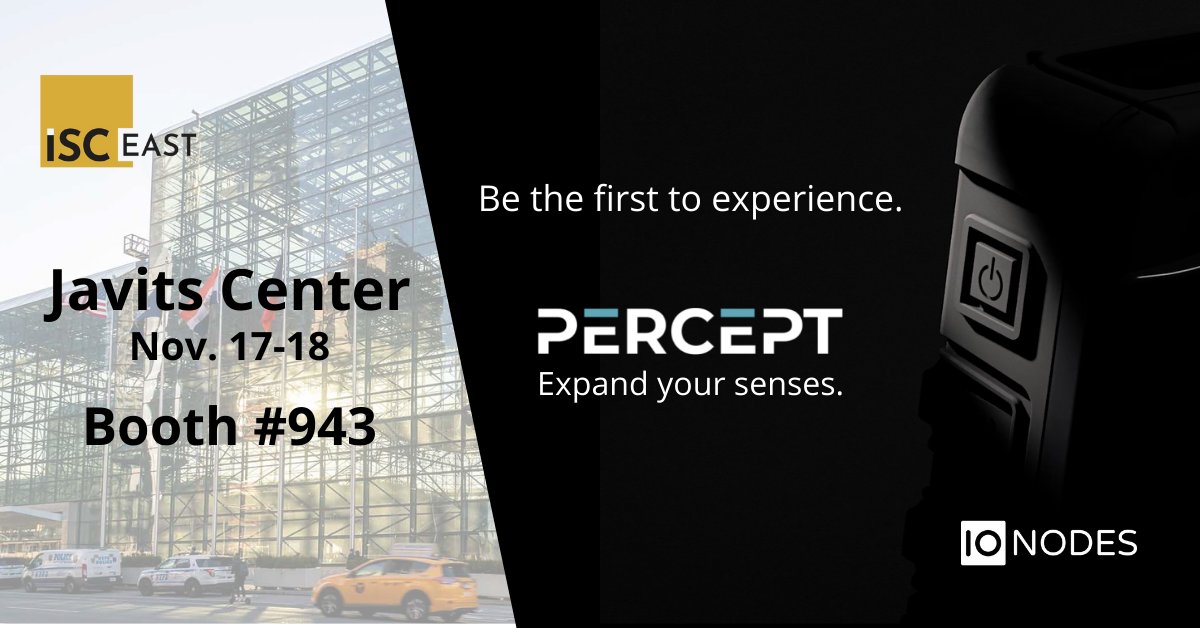 The wait is almost over. <a href="/ionodes/">IONODES</a>  is proud to announce the global product launch for the PERCEPT Wearable IoT Camera solution which will be unveiled at ISC EAST.

Reach out to us at sales@ionodes.com to book your demo at the show.

#ISCEAST #javitscenter #iotdevices #bodycamera