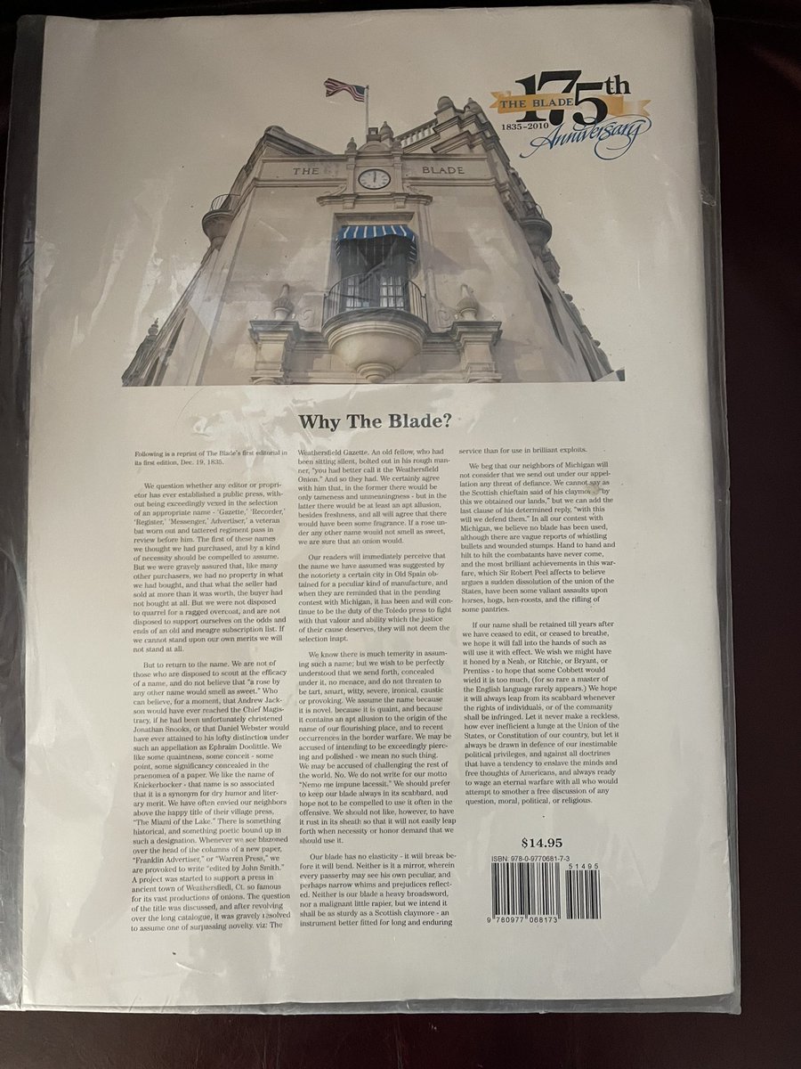 MStretchbery's tweet photo. @BySarahElms @toledonews Now would be a good time for the #toledoblade to read their first editorial and practice the values preached. https://t.co/e2JbmIoRHH