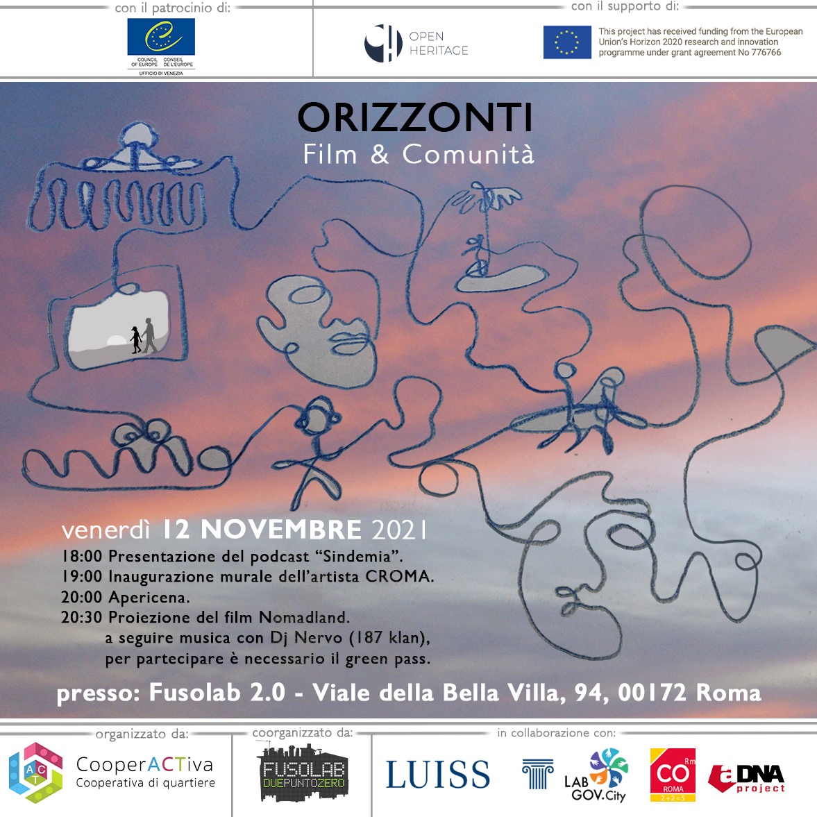 _Cooperactiva1's tweet photo. Venerdì 12 novembre (h.18, presso @fusolab) torniamo con un altro evento nel quartiere Alessandrino di Roma!
Per la rassegna Living Memory Exhibition, presentiamo un podcast, guardiamo un film...in un ambiente sensoriale unico per riflettere di sostenibilità e partecipazione. https://t.co/rYia8RAF2r