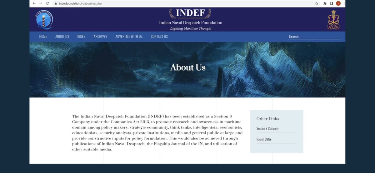 JohnsonOdakkal's tweet photo. Congratulations @indiannavy  #SNC &amp; #NavalWarCollege at the digital avatar of #IndianNavalDespatch 
Honoured inaugural page #LightingMaritimeThought with @MHSofIndia videos &amp; even my @iitgn talk of 2017! 
@nmfindia @BharatShaktiBSI @DefPROMumbai @ICWA_NewDelhi @NauticalHistory https://t.co/Hsp9VUqnti