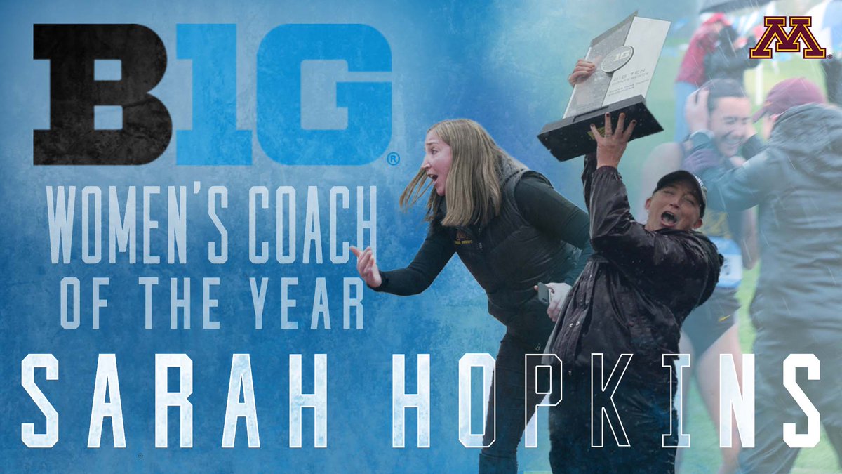 A HUGE congrats to Minnesota's newest B1G Coach of the Year, <a href="/MNXCCoachHop/">Sarah Hopkins (she/her)</a>! 🤩💛〽️

🗞️ z.umn.edu/7a00