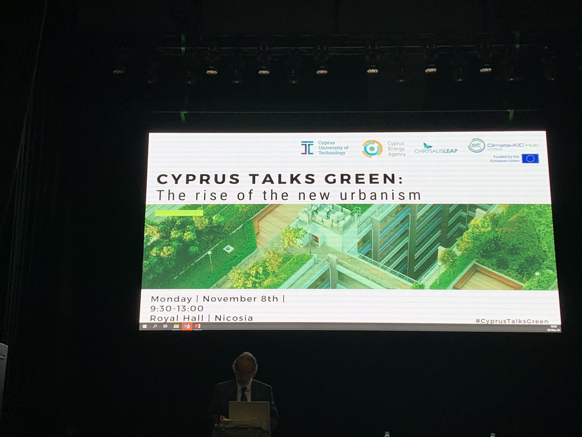 MerksElke's tweet photo. Honored to co-open 3rd Cyprus Green Talks: New Urbanism. Cities are 🗝 to dealing with climate 🆘. Sustainable cities require leadership, vision, business case and should be something to be proud of! @CyprusCircular #urbanism @a_charalambides @NLinCyprus #OEBcy @FrancesLanitou https://t.co/9egACPIDt3