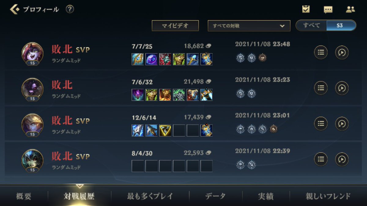 SupportWildrift's tweet photo. 一生勝てないメモ　8連敗中 https://t.co/Y4lGzbWpBt