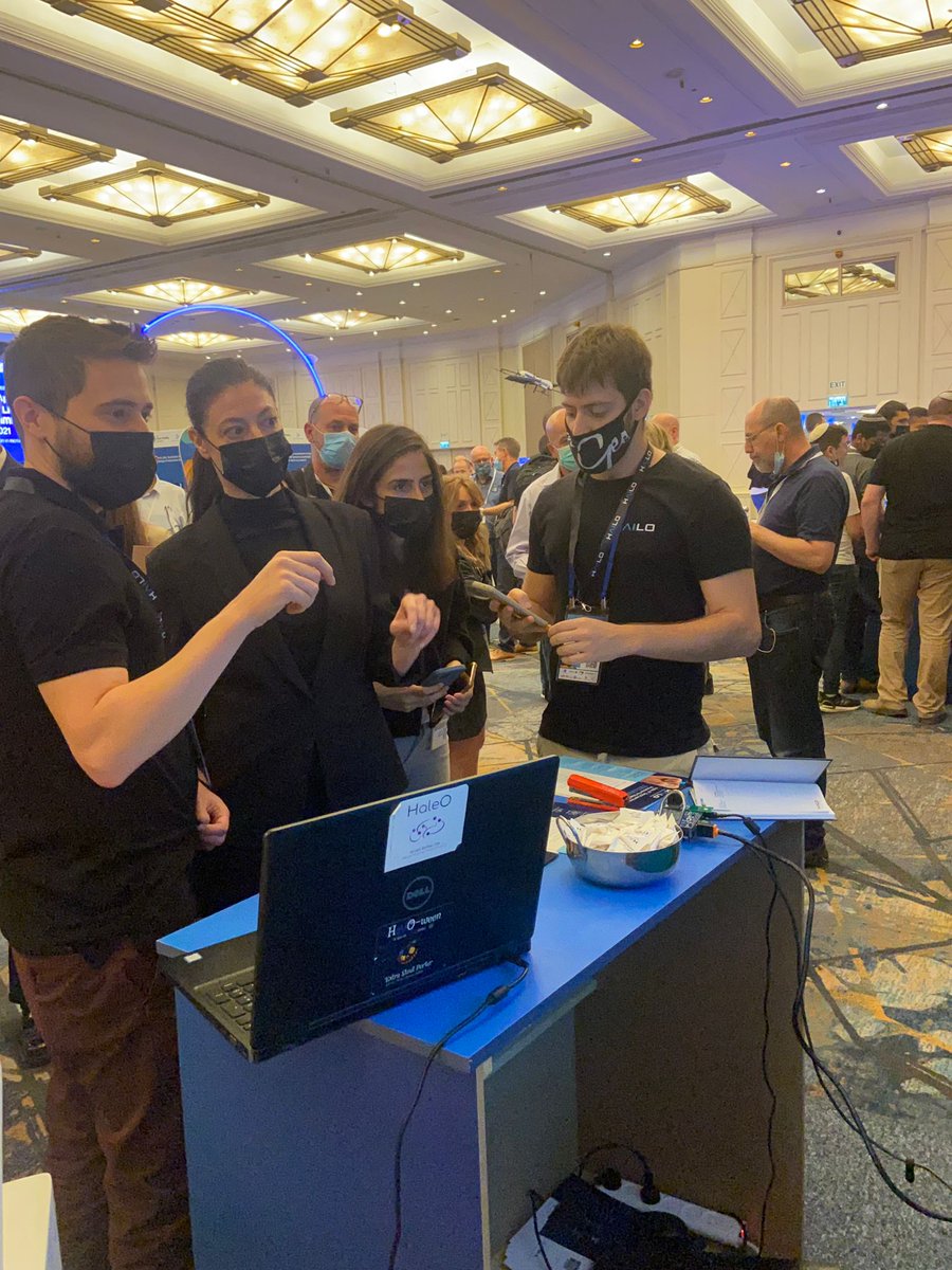 Hailo_ai's tweet photo. What a great opening at the #SmartMobilitySummit. Our very special guest, @MeravMichaeli, the Minister of Transport and Road Safety visited our booth and watched a live demo of our breakthrough #AI #processor for edge devices. 
The excitement continues tomorrow at booth #30! https://t.co/g47lrYxjnO