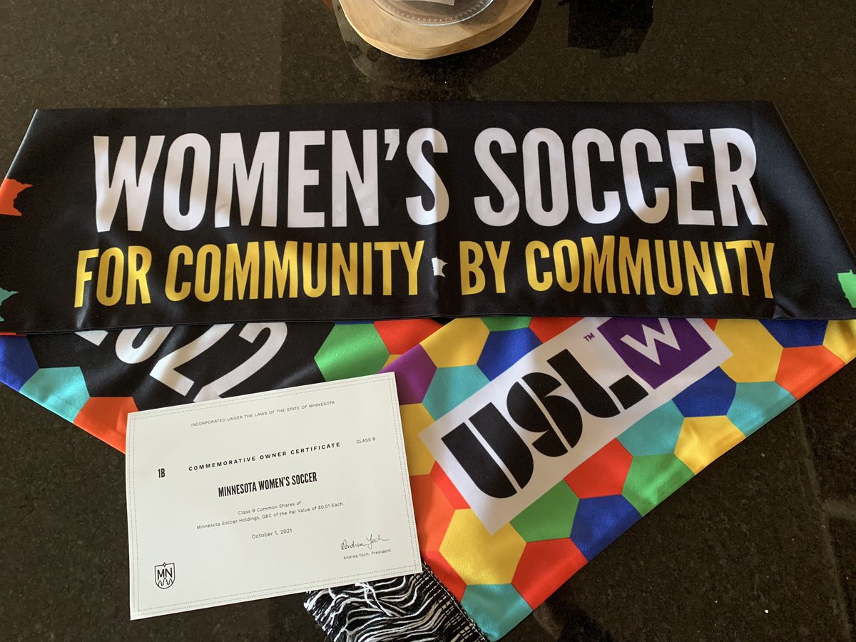 Excited to be a part of this community !! @MnWoso #investinwomenssports