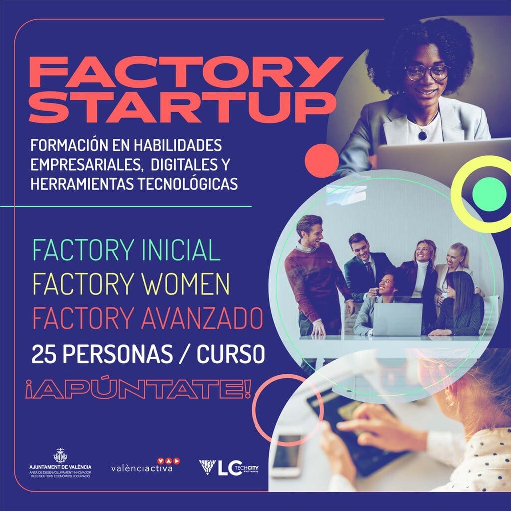 valenciactiva_'s tweet photo. 🔝 ¿Quieres formarte en habilidades digitales, empresariales y herramientas tecnológicas?
🚀 ¡Inscríbete a #FactoryStartup! La formación gratuita que lanzamos para incentivar el emprendimiento y luchar contra la brecha digital y de género
📝 ¡Apúntate!👉 https://t.co/29VQjCkbug https://t.co/YYIIfBdPxF
