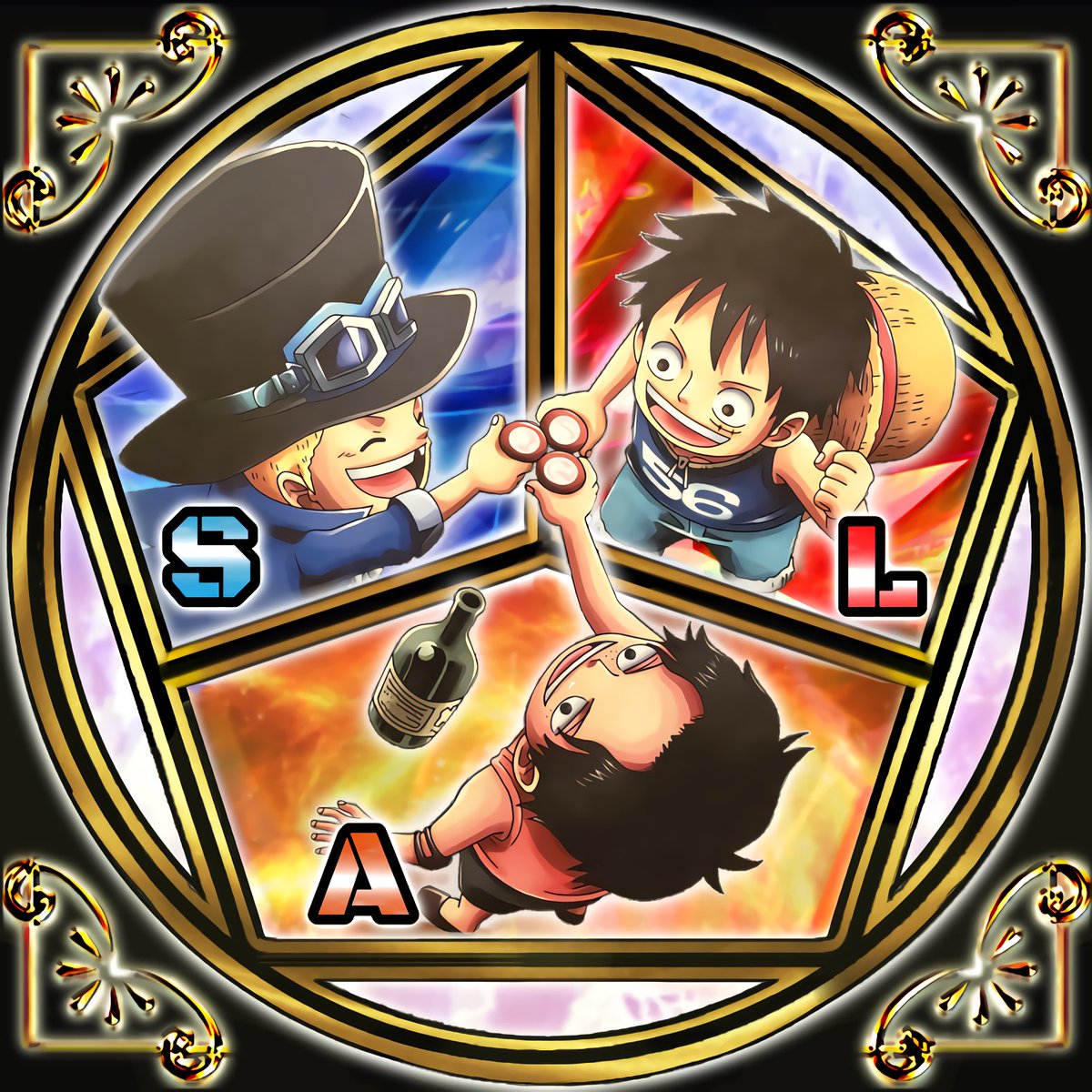 Twitter এ Hao 新しいプロフィール画像 大好きなワンピースの三兄弟 フリーアイコン配っておられる方が居たので使わせていただきますー 本当に素敵なアイコンで感謝 ワンピース 三兄弟 3兄弟 Asl エース サボ ルフィ T Co Q6ndvphiof