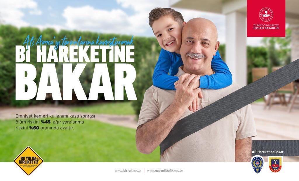 BeyAhlat's tweet photo. Emniyet kemeri kullanımı
✅Kaza sonrası ölüm riskini %45, 
✅Ağır yaralanma riskini %60 oranında azaltıyor.
Emniyet kemeri sizi hayata ve sevdiklerinize bağlar. 
#birhareketinebakarhayat https://t.co/w2ujZ9W3BE