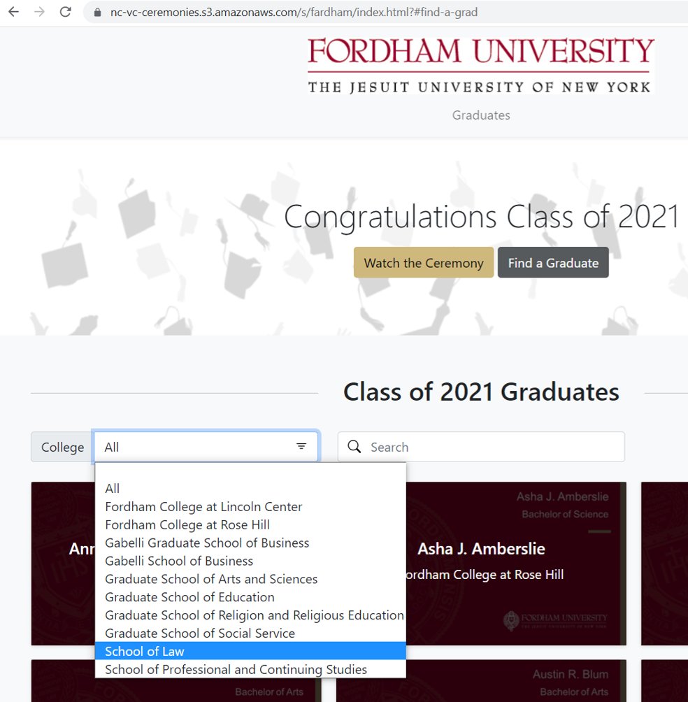 Jun Kuma これが噂の小室圭さんが卒業したことになっているはずのフォーダム大学卒業生サーチサイトだと思うんですが まずは School Of Law を選んで Kei でも Komuro でも出てきません どうなってんでしょうか これ間違ってたらすいません T Co Jun Kuma これが噂の小室圭さんが卒業したことになっているはずのフォーダム大学卒業生サーチサイトだと思うんですが まずは School Of Law を選んで Kei でも Komuro でも出てきません どうなってんでしょうか これ間違ってたらすいません T Co