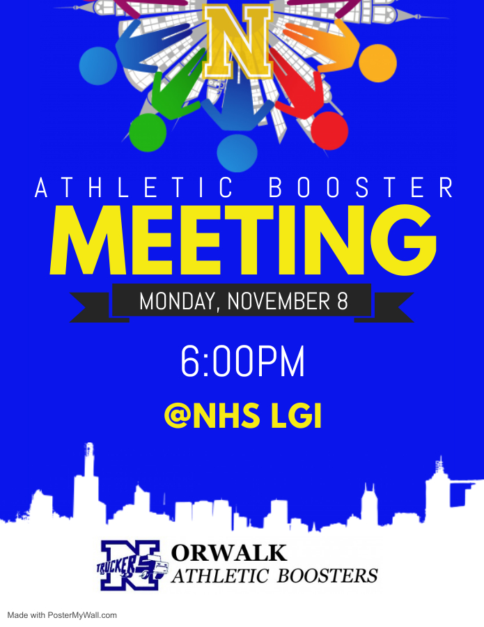 Norwalk Athletic Booster Meeting Tonight - 6PM @ NHS LGI  #GoTruckers #NorwalkHighSchool #NorwalkAthletics