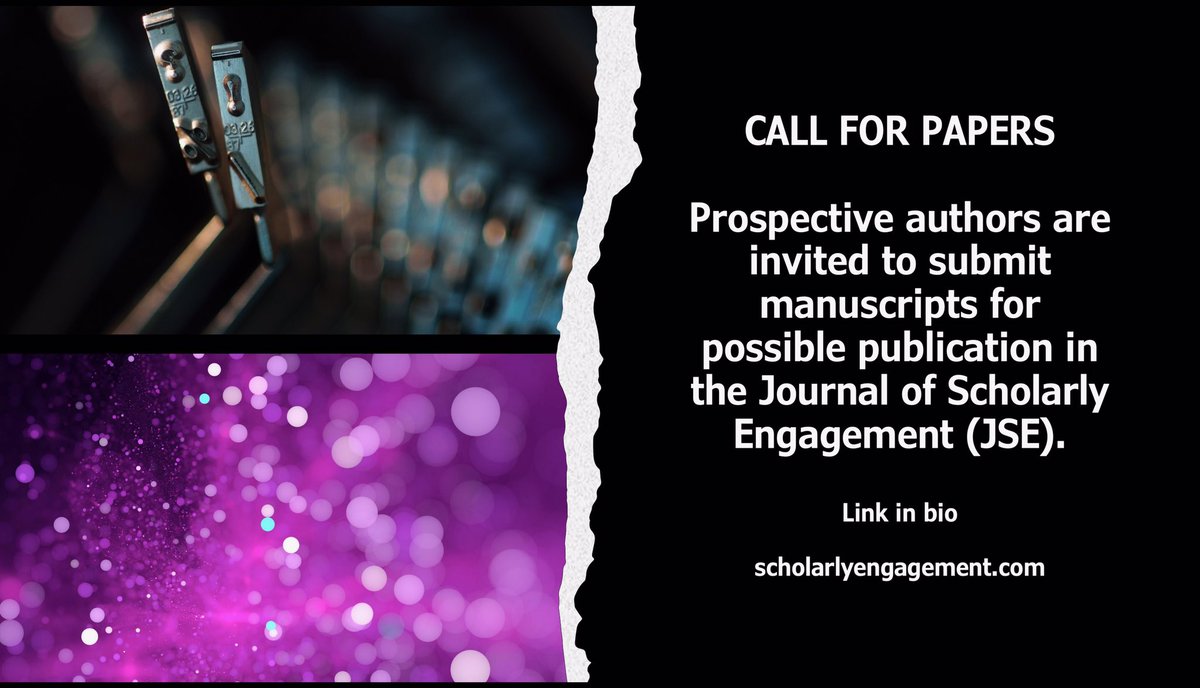 Journal of Scholarly Engagement - Call for Papers! #research #researchers #publish #publishing #empirical #reflective #scholarship #scholars #faculty #practitioners #manuscript