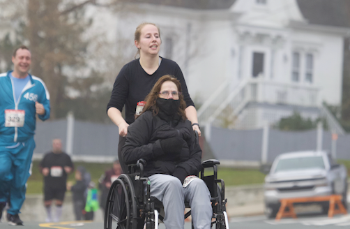 bethpenneyNL's tweet photo. If you have participated in the annual Tely 10 road race over the last few years, you wouldn't be able to miss this duo. I speak with Caitlin Newell and her aunt Julie Howlett tonight on @NTVNewsNL Silver Linings, about the race, and fundraising for the @InjuryNl https://t.co/YUlfIqRtwS