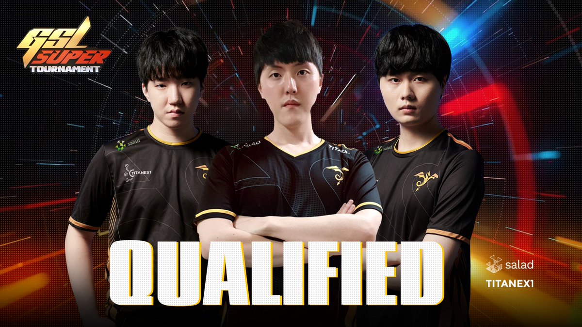 🔥Fantastic day as all 3 of our boys <a href="/SC2Zoun/">박한솔</a> <a href="/SC2_Classic/">김도우</a> &amp; @RagnaroK_SC2 qualified for @afreecaTV_gl GSL Super Tournament 3!

Be sure to support and catch them in action later this month!

Check out how they qualified here 👉liquipedia.net/starcraft2/Afr…

<a href="/TitanEX1/">TitanEX1</a> <a href="/Salad_Chefs/">Salad</a>