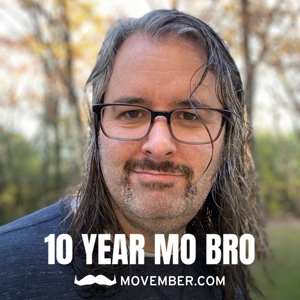 murphysm2342's tweet photo. Hi friends, Movember has begun. This will be my tenth(!) year helping raise awareness and funds for men’s mental and physical health. Please help me reach this years $1000 goal: https://t.co/9nlt2Nhz1C https://t.co/laVjX0woAS