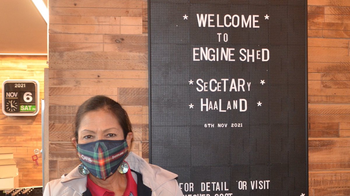 On Saturday, we were excited to welcome <a href="/SecDebHaaland/">Secretary Deb Haaland</a>, US Secretary of the Interior, for an informal visit to <a href="/HESEngineShed/">The Engine Shed</a> – our conservation hub in Stirling.