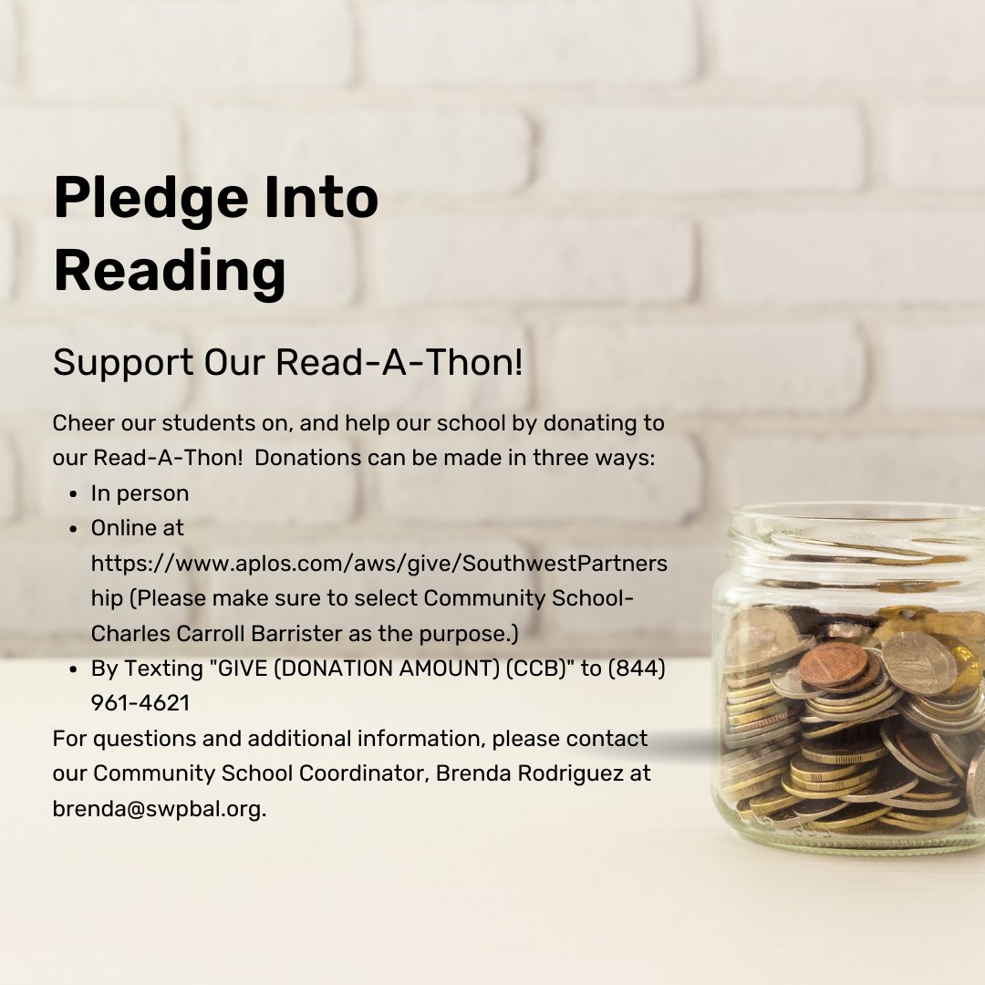 CCBOfficial1's tweet photo. Our Barrister Bears are engaged in reading! Support our students by donating to our Read-A-Thon here: https://t.co/NteZgSIeHT (Please make sure to select Community School-Charles Carroll Barrister as the purpose.) Every donation matters! @PrincipalWunder @BaltCitySchools https://t.co/a5EULUTcwX