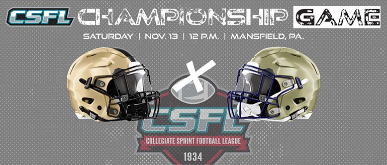 SprintFB's tweet photo. 2021 #CSFL Championship Game Preview
@ArmyWP_SprintFB vs. @NavySprintFB 

Saturday | 12 p.m. (ET)

Preview Story: https://t.co/TpWqVpTZTg

Watch: https://t.co/7rbxigu8sw

@GoArmyWestPoint @NavyAthletics @NFFNetwork https://t.co/pBdR3sIyMQ