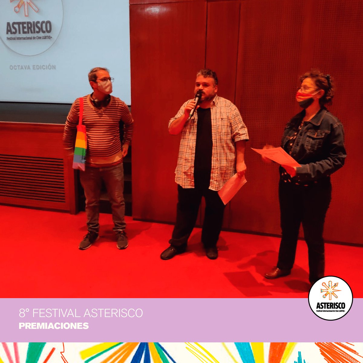 AsteriscoFest's tweet photo. Postales de una jornada muy feliz en #FestivalAsterisco 📽️
🔥 ¡Nuestras felicitaciones a los trabajos premiados! 🔥
💥 Con el apoyo de @Fundacion_Sagai · #lahayemedia · #pomeranec · #APIMA · @powerpaola · #AgenciaBomba
📷 Galería en nuestro Instagram
https://t.co/rlw2t6NnQI https://t.co/eEpiMVwndO