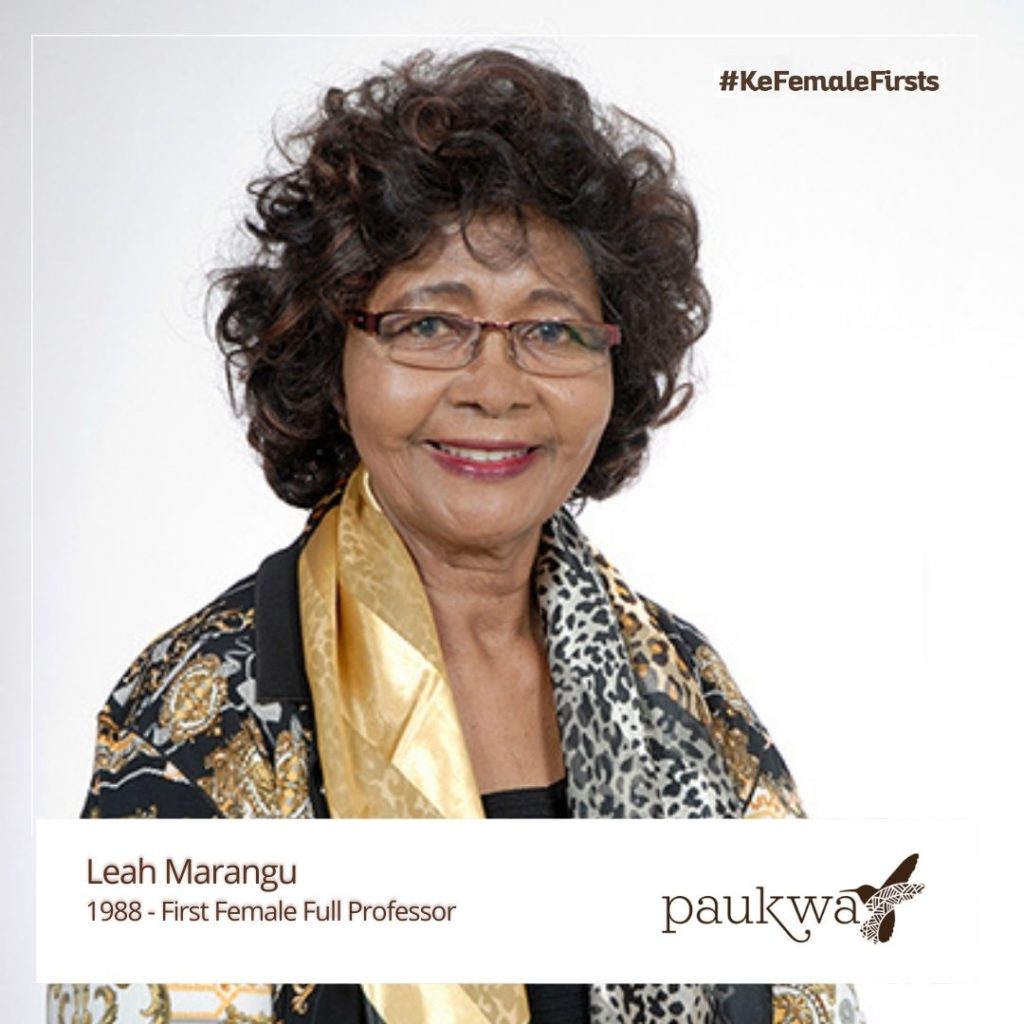 paukwa's tweet photo. In August 2018, a select number of Kenyan women were awarded the State Honour of Order of the Burning Spear award (OBS). Among them was Professor Leah Marangu who was awarded for her contribution to education. #KeFemaleFirsts https://t.co/kSGsapHe0B